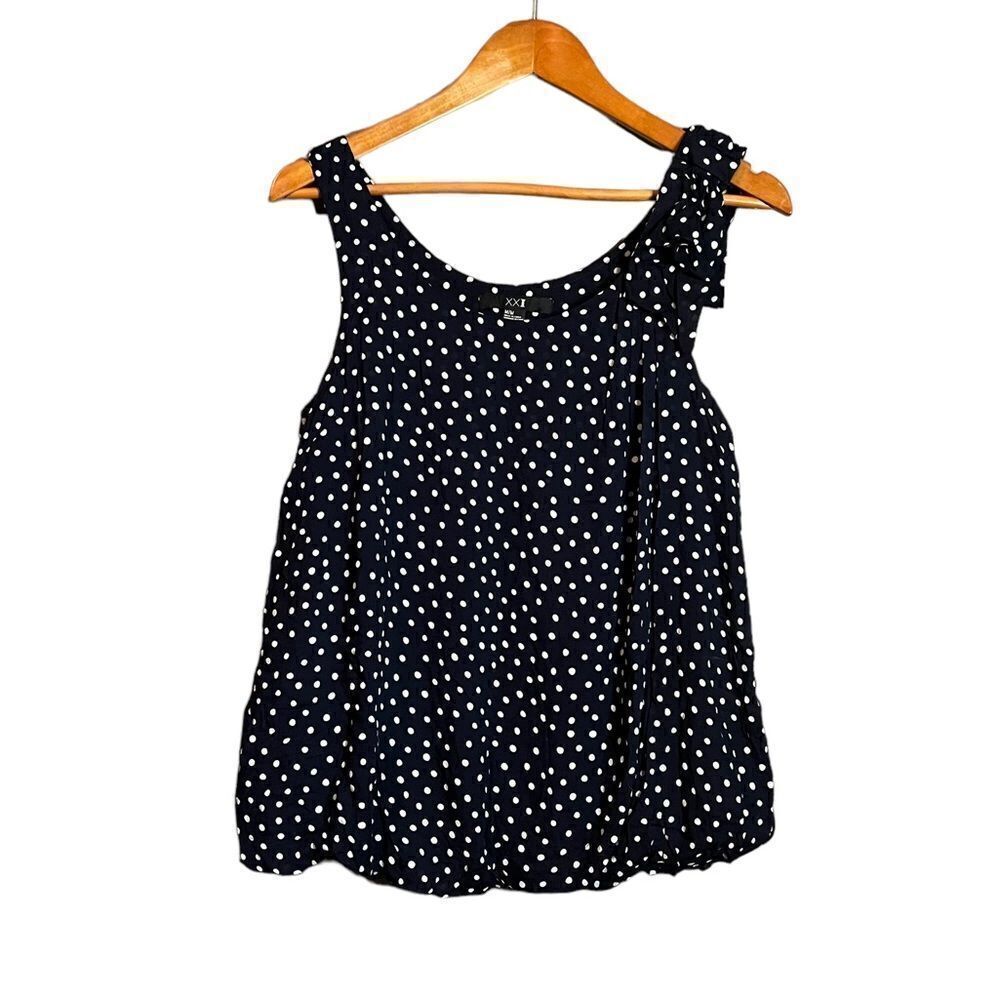 3 for $30 Forever 21 navy polka dot tank top